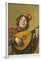 Franz Hals Painting of Mandolinist-null-Framed Art Print