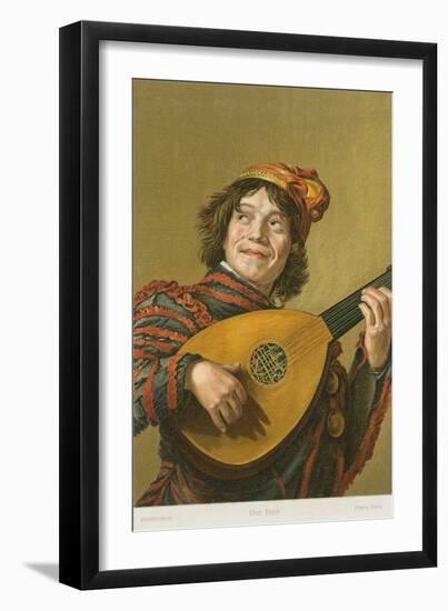 Franz Hals Painting of Mandolinist-null-Framed Art Print