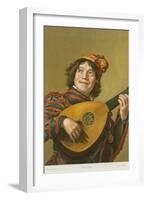 Franz Hals Painting of Mandolinist-null-Framed Art Print