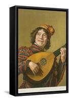 Franz Hals Painting of Mandolinist-null-Framed Stretched Canvas