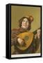 Franz Hals Painting of Mandolinist-null-Framed Stretched Canvas