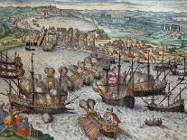 Naval Combat Off the Coast of the Hague Naval Between the Beggars of the Sea and Spanish in 1573-Franz Hogenberg-Giclee Print