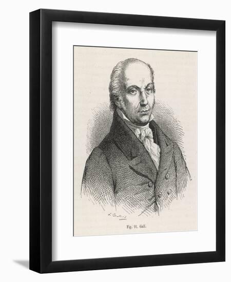 Franz Josef Gall Founder of Phrenology-null-Framed Art Print