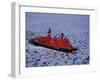 Franz Josef Land, Aerial View of Russian Nuclear-Powered Icebreaker 'Yamal' in Sea-Ice, Russia-Allan White-Framed Photographic Print