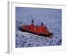 Franz Josef Land, Aerial View of Russian Nuclear-Powered Icebreaker 'Yamal' in Sea-Ice, Russia-Allan White-Framed Photographic Print