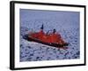 Franz Josef Land, Aerial View of Russian Nuclear-Powered Icebreaker 'Yamal' in Sea-Ice, Russia-Allan White-Framed Photographic Print