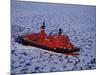 Franz Josef Land, Aerial View of Russian Nuclear-Powered Icebreaker 'Yamal' in Sea-Ice, Russia-Allan White-Mounted Photographic Print