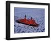 Franz Josef Land, Aerial View of Russian Nuclear-Powered Icebreaker 'Yamal' in Sea-Ice, Russia-Allan White-Framed Photographic Print