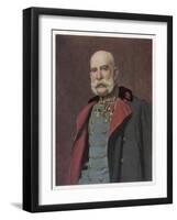 Franz Joseph Austrian Emperor in Old Age-Leopold Horowitz-Framed Art Print