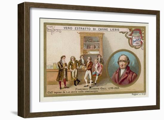 Franz Joseph Gall, German Neuroanatomist and Physiologist-null-Framed Giclee Print