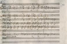 Handwritten Score for Arie for Luigia Polzelli-Franz Joseph Haydn-Framed Giclee Print
