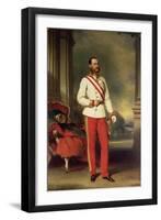 Franz Joseph I, Emperor of Austria (1830-1916) Wearing the Uniform of an Austrian Field Marshal-Franz Xaver Winterhalter-Framed Giclee Print