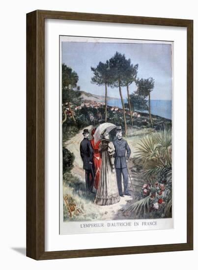 Franz Joseph I, Emperor of Austria, on a Visit to France, 1894-Jose Belon-Framed Giclee Print