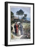 Franz Joseph I, Emperor of Austria, on a Visit to France, 1894-Jose Belon-Framed Giclee Print