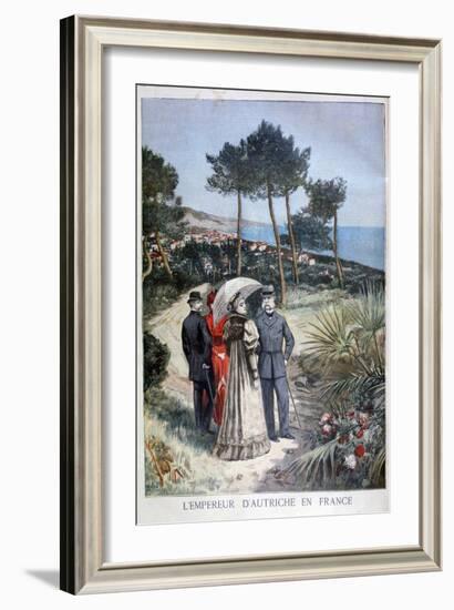 Franz Joseph I, Emperor of Austria, on a Visit to France, 1894-Jose Belon-Framed Giclee Print