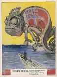 Terrified by German U-Boats the English Pretend to be Neutral-Franz Juttner-Laminated Art Print