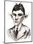 Franz Kafka caricature-Neale Osborne-Mounted Giclee Print