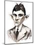 Franz Kafka caricature-Neale Osborne-Mounted Giclee Print