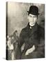 Franz Kafka with His Dog, 1910-null-Stretched Canvas