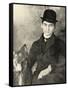 Franz Kafka with His Dog, 1910-null-Framed Stretched Canvas