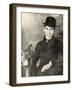 Franz Kafka with His Dog, 1910-null-Framed Premium Photographic Print