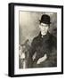 Franz Kafka with His Dog, 1910-null-Framed Premium Photographic Print