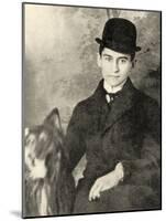 Franz Kafka with His Dog, 1910-null-Mounted Photographic Print