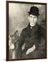 Franz Kafka with His Dog, 1910-null-Framed Photographic Print