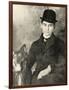 Franz Kafka with His Dog, 1910-null-Framed Photographic Print