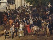 Parade on the Opernplatz in Berlin (Detail), 1824-1830-Franz Krüger-Framed Stretched Canvas