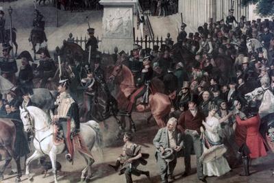Parade at the Opera Place, Berlin, (Detail), C1817-1857