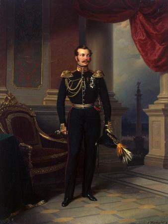 Portrait of the Crown Prince Alexander Nikolayevich, (1818-188), C1840
