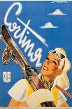 Poster Advertising Cortina DAmpezzo-Franz Lenhart-Stretched Canvas