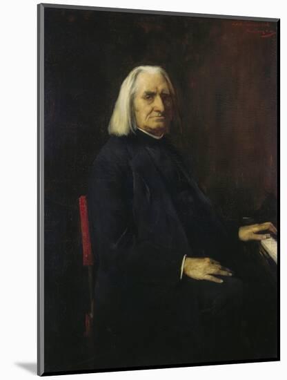 Franz Liszt, 1886-Mihály Muncácsy-Mounted Giclee Print