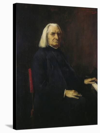 Franz Liszt, 1886-Mihály Muncácsy-Stretched Canvas