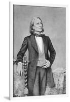 Franz Liszt, 19th-Century Hungarian Composer, Pianist, Conductor and Teacher-null-Framed Giclee Print