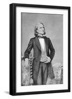 Franz Liszt, 19th-Century Hungarian Composer, Pianist, Conductor and Teacher-null-Framed Giclee Print