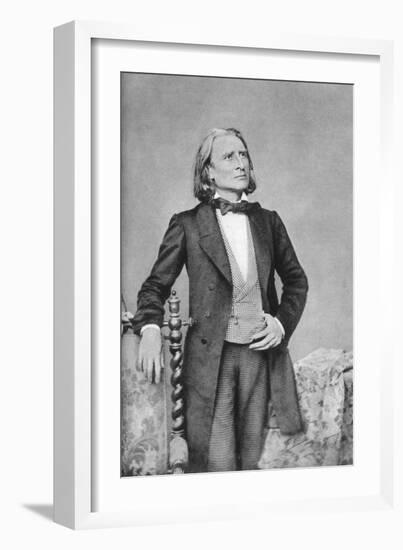 Franz Liszt, 19th-Century Hungarian Composer, Pianist, Conductor and Teacher-null-Framed Giclee Print