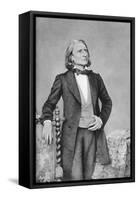 Franz Liszt, 19th-Century Hungarian Composer, Pianist, Conductor and Teacher-null-Framed Stretched Canvas