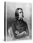 Franz Liszt, 19th Century Hungarian Virtuoso Pianist and Composer-null-Stretched Canvas