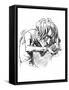 Franz Liszt - caricature-Janos Janko-Framed Stretched Canvas