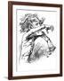 Franz Liszt - caricature-Janos Janko-Framed Giclee Print