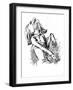 Franz Liszt - caricature-Janos Janko-Framed Giclee Print