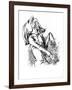 Franz Liszt - caricature-Janos Janko-Framed Giclee Print