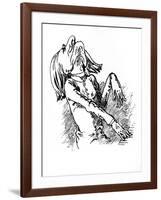 Franz Liszt - caricature-Janos Janko-Framed Giclee Print