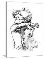 Franz Liszt - caricature-Janos Janko-Stretched Canvas