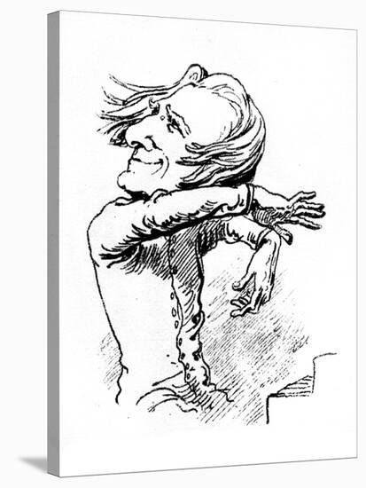 Franz Liszt - caricature-Janos Janko-Stretched Canvas