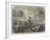 Franz Liszt Conducting the Performance of His New Oratorio at Pesth-null-Framed Giclee Print