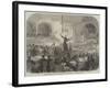 Franz Liszt Conducting the Performance of His New Oratorio at Pesth-null-Framed Giclee Print