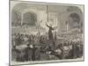 Franz Liszt Conducting the Performance of His New Oratorio at Pesth-null-Mounted Giclee Print